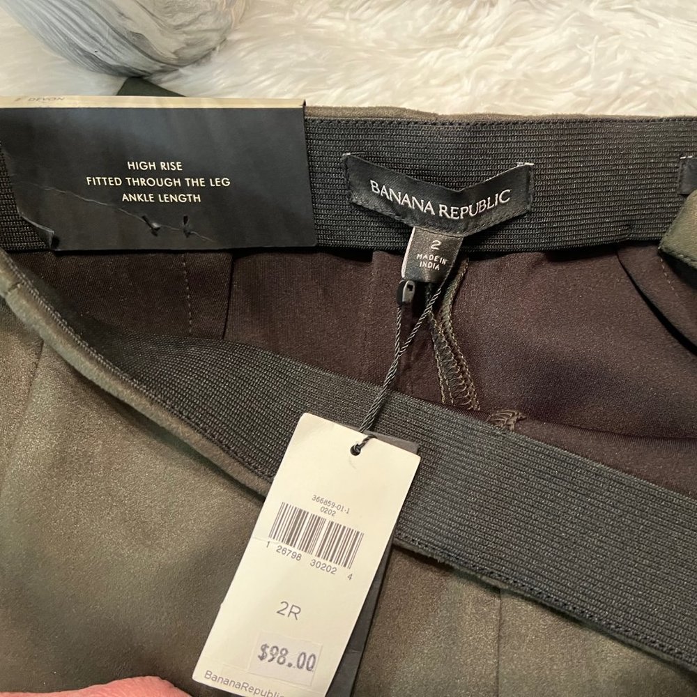 Banana Republic Devon Faux Suede Pants/Leggings - Picture 4 of 9